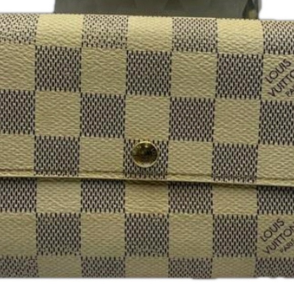 Louis Vuitton Sarah Damier long wallet AZURE EUC - Picture 1 of 8